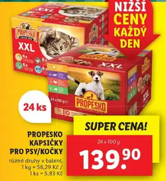 Lidl PROPESKO KAPSIČKY PRO PSY/KOČKY nabídka