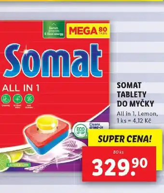 Lidl SOMAT TABLETY DO MYČKY nabídka