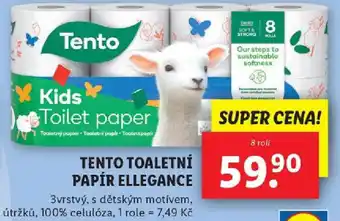 Lidl TENTO TOALETNÍ PAPÍR ELLEGANCE nabídka