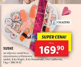 Lidl SUSHI nabídka