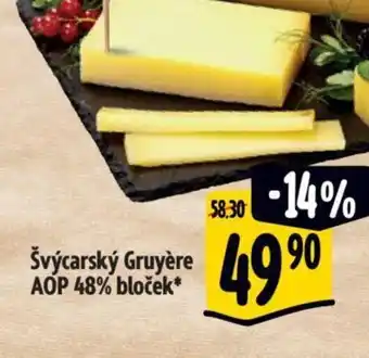 Albert Švýcarský Gruyère AOP 48% bloček nabídka