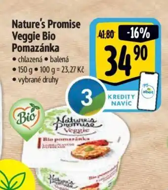 Albert Nature's Promise Veggie Bio Pomazánka nabídka