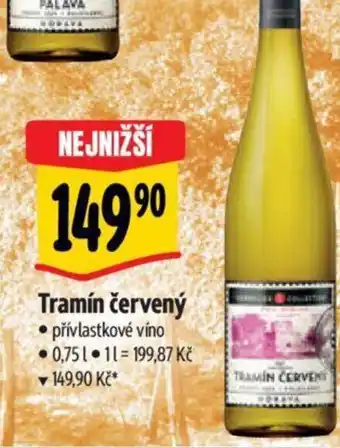 Albert Tramín červený 0.75L nabídka