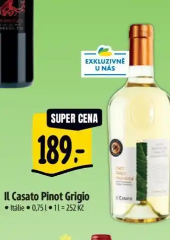 Albert Il Casato Pinot Grigio 0.75L nabídka