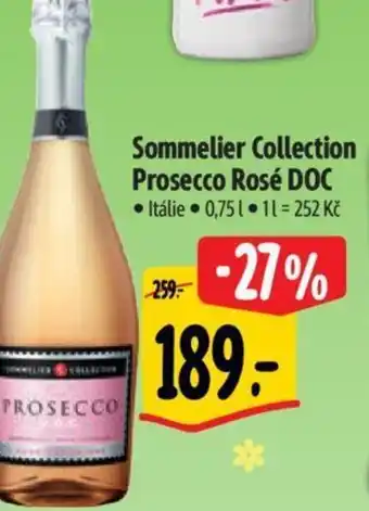 Albert Sommelier Collection Prosecco Rosé DOC 0.75L nabídka