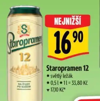 Albert Staropramen 12 0.5L nabídka
