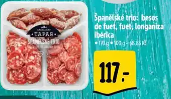 Albert Španělské trio: besos de fuet, fuet, longaniza ibérica nabídka