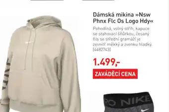 Intersport Dámská mikina >>Nsw Phnx Flc Os Logo Hdy nabídka