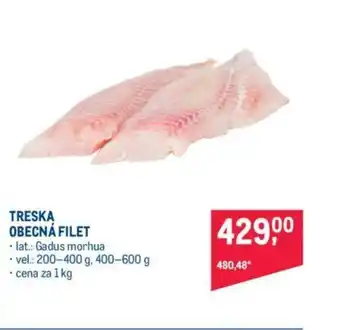 Makro TRESKA OBECNÁ FILET nabídka