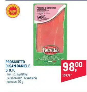 Makro PROSCIUTTO DI SAN DANIELE D.O.P. nabídka