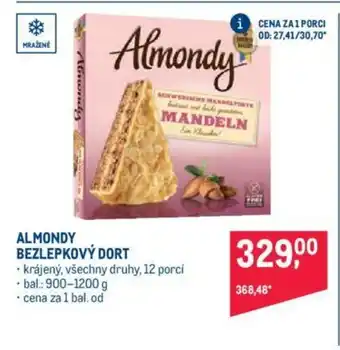 Makro ALMONDY BEZLEPKOVÝ DORT nabídka