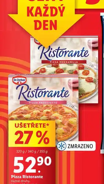 Lidl Pizza ristorante nabídka
