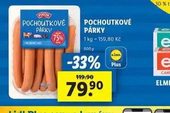 Lidl Pochoutkové párky nabídka