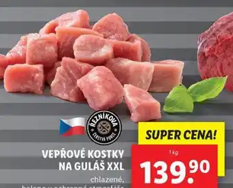 Lidl Vepřové kostky na guláš xxl nabídka