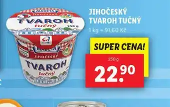 Lidl Jihočeský tvaroh tučný nabídka