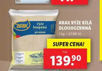 Lidl Arax rýže bílá dlouhozrnná nabídka