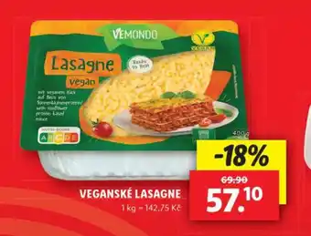 Lidl Veganské lasagne nabídka
