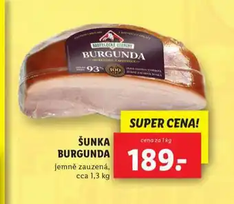 Lidl Šunka burgunda nabídka