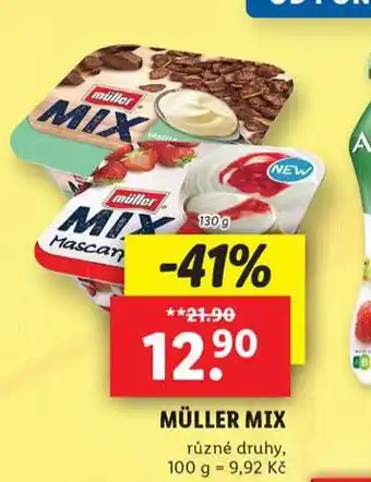 Lidl Müller mix nabídka