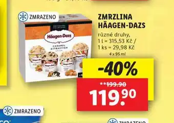 Lidl Häagen dazs zmrzlina nabídka