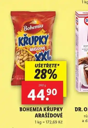 Lidl Bohemia křupky arašídové nabídka