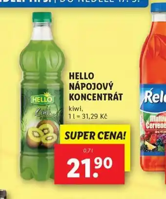 Lidl Hello nápojový koncentrát nabídka