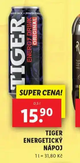 Lidl Tiger energetický nápoj nabídka