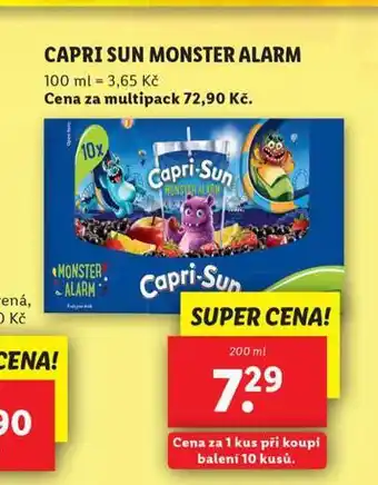 Lidl Capri sun monster alarm nabídka