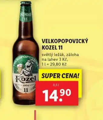 Lidl Pivo velkopopovický kozel 11 nabídka