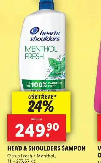Lidl Head&shoulders šampon nabídka