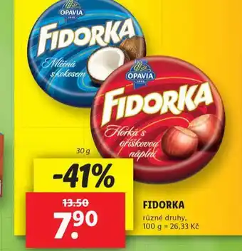 Lidl Fidorka nabídka