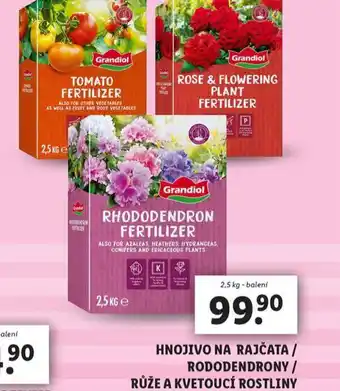Lidl Hnojivo na rajčata / rododendrony / růže a kvetoucí rostliny nabídka