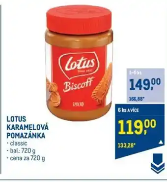 Makro LOTUS KARAMELOVÁ POMAZÁNKA nabídka