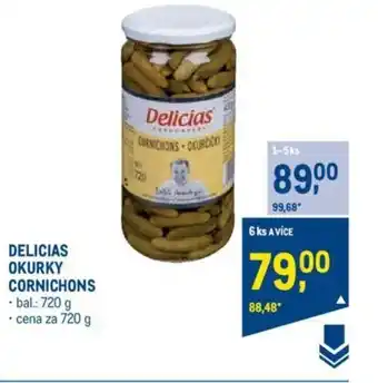 Makro DELICIAS OKURKY CORNICHONS nabídka