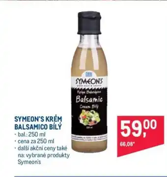 Makro SYMEON'S KRÉM BALSAMICO BÍLÝ nabídka