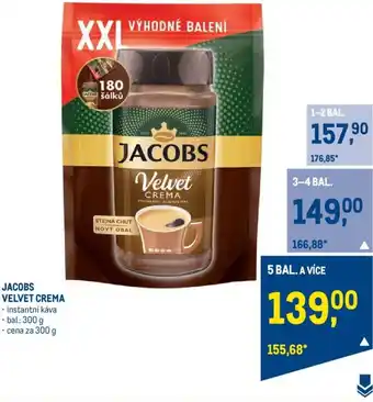 Makro JACOBS VELVET CREMA nabídka