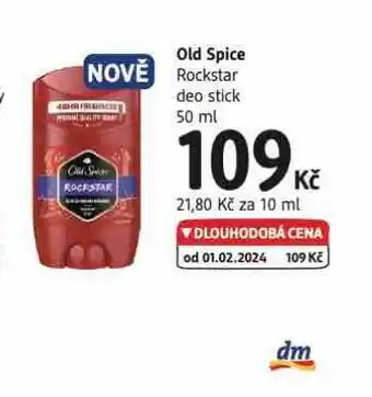 dm drogerie Old spice deo stick nabídka