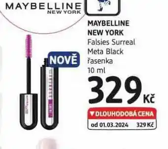 dm drogerie Maybelline new york řasenka nabídka