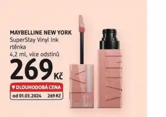 dm drogerie Maybelline new york rtěnka nabídka