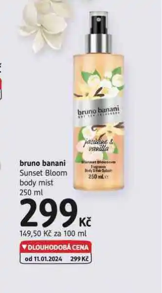 dm drogerie Bruno banani sunset bloom body mist nabídka