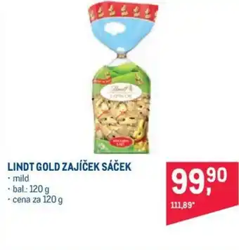 Makro LINDT GOLD ZAJÍČEK SÁČEK nabídka