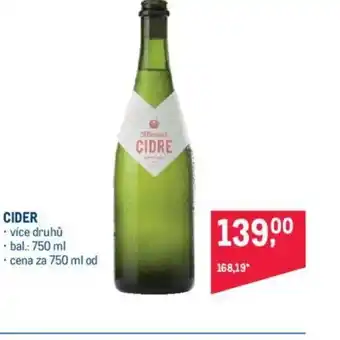 Makro CIDER nabídka