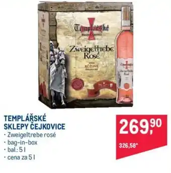 Makro TEMPLÁŘSKÉ SKLEPY ČEJKOVICE nabídka