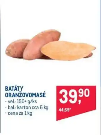 Makro BATÁTY ORANŽOVOMASÉ nabídka