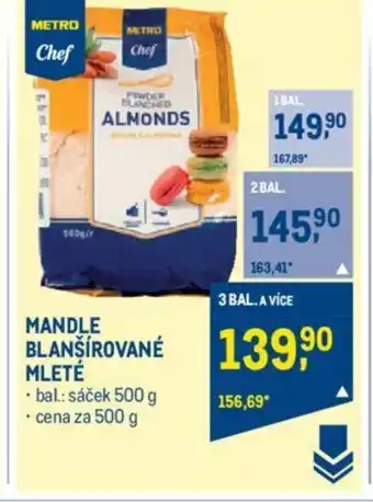 Makro MANDLE BLANŠÍROVANÉ MLETÉ nabídka