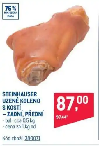 Makro STEINHAUSER UZENÉ KOLENO S KOSTÍ - ZADNÍ, PŘEDNÍ nabídka