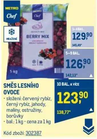 Makro SMĚS LESNÍHO OVOCE nabídka