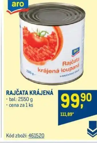 Makro RAJČATA KRÁJENÁ nabídka