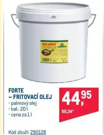 Makro FORTE - FRITOVACÍ OLEJ nabídka