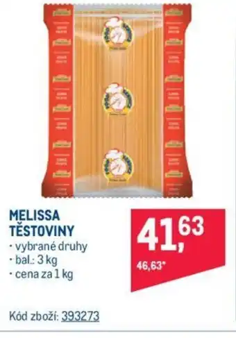 Makro MELISSA TĚSTOVINY nabídka